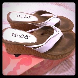 White thong used sandals